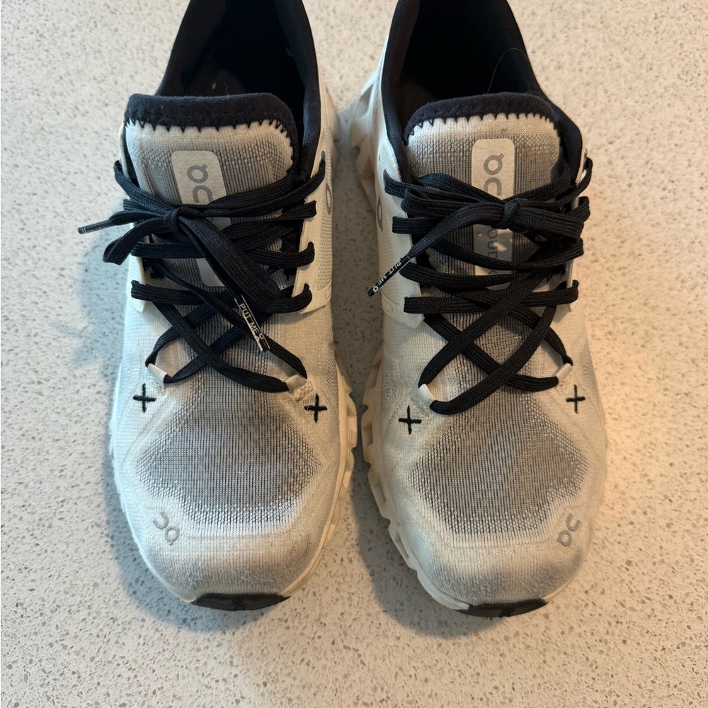 On Running Black and White Athletic Shoes. CloudTec